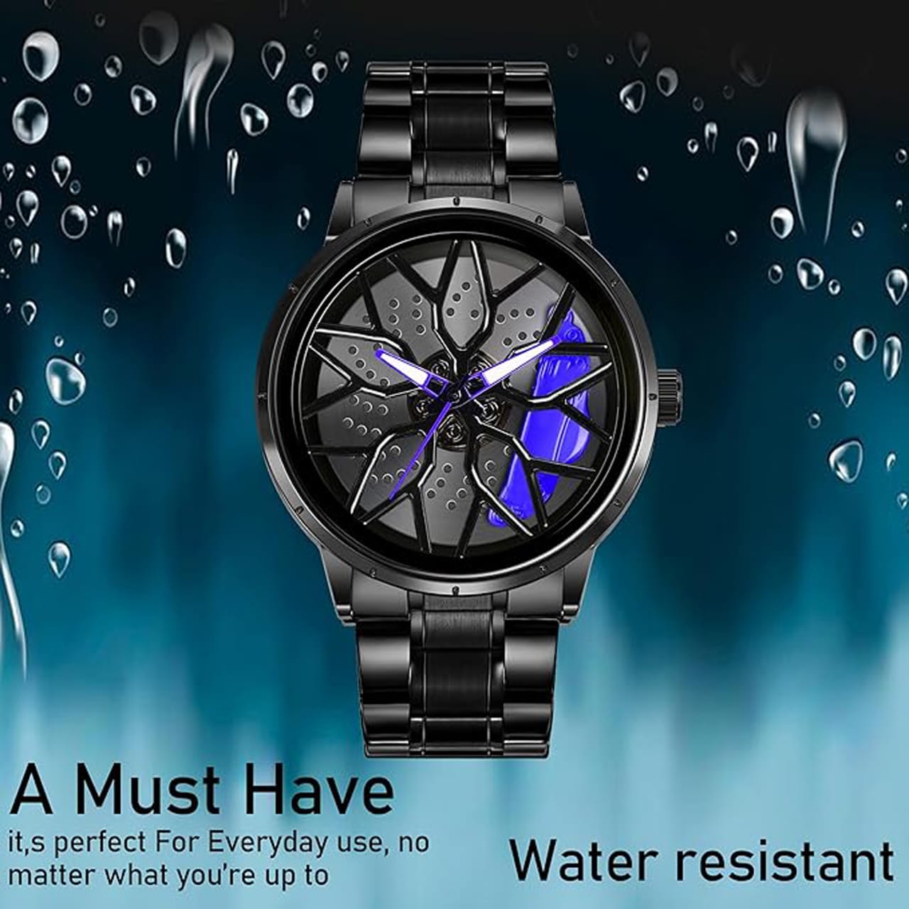 All New Gyro watches rotating 360 degree with 7a quality metal strap